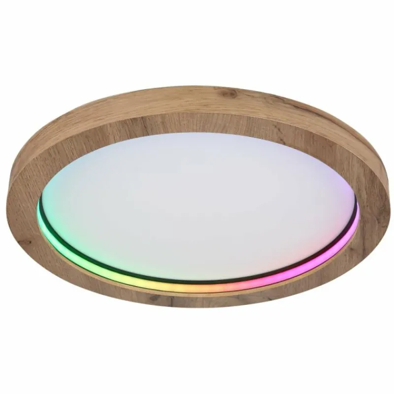 Luminaires Globo Lighting Plafonnier Globo BRANZA LED Noir, 1 lumière, Télécommandes* Éclairage Led