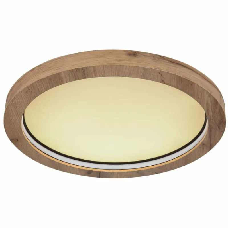 Luminaires Globo Lighting Plafonnier Globo BRANZA LED Noir, 1 lumière, Télécommandes* Éclairage Led