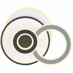 Luminaires Globo Lighting Plafonnier Globo BRIENNA LED Gris, Blanc, 1 lumière, Télécommandes