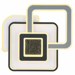 Luminaires Globo Lighting Plafonnier Globo BRIENNA LED Gris, Blanc, 1 lumière, Télécommandes