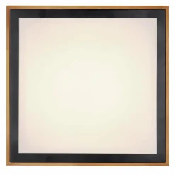 Lampes En Bois-Luminaires Globo Lighting Plafonnier Globo BRUNO LED Écru, Noir, 1 lumière