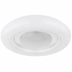 Luminaires Globo Lighting Plafonnier Globo BURRO LED Blanc, 1 lumière, Télécommandes, Changeur de couleurs* Éclairage Led