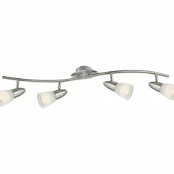 Luminaires Globo Lighting Plafonnier Globo CALEB Chrome, Nickel mat, 4 lumières