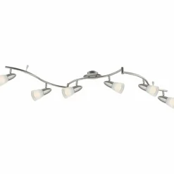 Luminaires Globo Lighting Plafonnier Globo CALEB Chrome, Nickel mat, 6 lumières