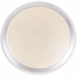 Luminaires Globo Lighting Plafonnier Globo CARRY LED Blanc, 1 lumière, Télécommandes, Changeur de couleurs