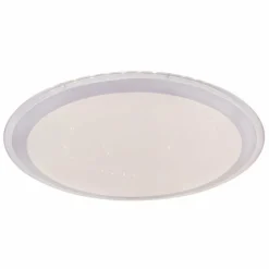 Luminaires Globo Lighting Plafonnier Globo CARRY LED Blanc, 1 lumière, Télécommandes, Changeur de couleurs