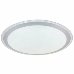 Luminaires Globo Lighting Plafonnier Globo CARRY LED Blanc, 1 lumière, Télécommandes, Changeur de couleurs