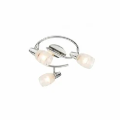 Luminaires Globo Lighting Plafonnier Globo Chrome, 3 lumières