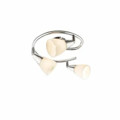 Luminaires Globo Lighting Plafonnier Globo Chrome, Verre, 3 lumières