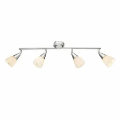 Luminaires Globo Lighting Plafonnier Globo Chrome, Verre, 4 lumières