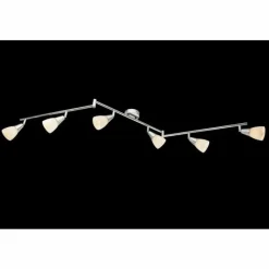 Luminaires Globo Lighting Plafonnier Globo Chrome, Verre, 6 lumières