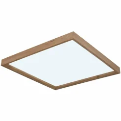 Lampes En Bois-Luminaires Globo Lighting Plafonnier Globo CINDERELLA LED Couleur bois, Blanc, 1 lumière