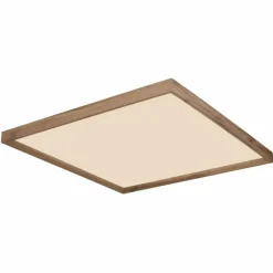 Lampes En Bois-Luminaires Globo Lighting Plafonnier Globo CINDERELLA LED Couleur bois, Blanc, 1 lumière