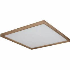 Lampes En Bois-Luminaires Globo Lighting Plafonnier Globo CINDERELLA LED Couleur bois, Blanc, 1 lumière