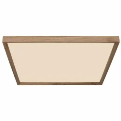 Lampes En Bois-Luminaires Globo Lighting Plafonnier Globo CINDERELLA LED Couleur bois, Blanc, 1 lumière