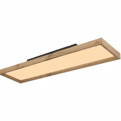 Lampes En Bois-Luminaires Globo Lighting Plafonnier Globo CINDERELLA LED Couleur bois, Blanc, 1 lumière