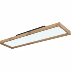 Lampes En Bois-Luminaires Globo Lighting Plafonnier Globo CINDERELLA LED Couleur bois, Blanc, 1 lumière