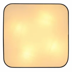 Lampes En Tissu-Luminaires Globo Lighting Plafonnier Globo CLARKE Blanc, 4 lumières