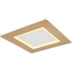 Lampes En Bois-Luminaires Globo Lighting Plafonnier Globo CLAY LED Blanc, 1 lumière