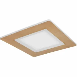 Lampes En Bois-Luminaires Globo Lighting Plafonnier Globo CLAY LED Blanc, 1 lumière