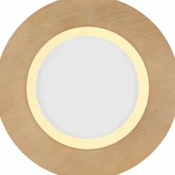 Lampes En Bois-Luminaires Globo Lighting Plafonnier Globo CLAY LED Blanc, 1 lumière