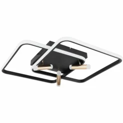 Lampes Dorées-Luminaires Globo Lighting Plafonnier Globo COCO LED Noir, 1 lumière, Télécommandes