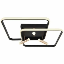 Lampes Dorées-Luminaires Globo Lighting Plafonnier Globo COCO LED Noir, 1 lumière, Télécommandes