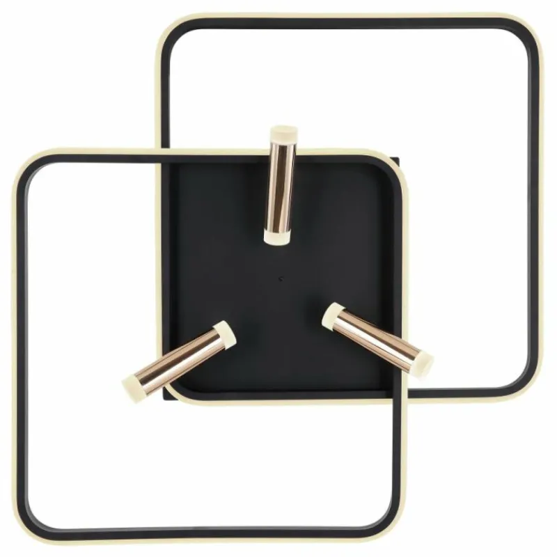 Lampes Dorées-Luminaires Globo Lighting Plafonnier Globo COCO LED Noir, 1 lumière, Télécommandes