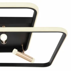 Lampes Dorées-Luminaires Globo Lighting Plafonnier Globo COCO LED Noir, 1 lumière, Télécommandes