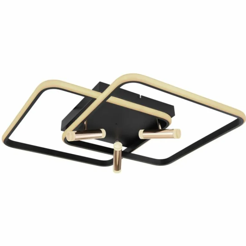 Lampes Dorées-Luminaires Globo Lighting Plafonnier Globo COCO LED Noir, 1 lumière, Télécommandes