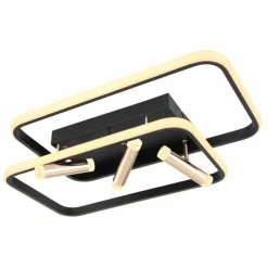 Lampes Dorées-Luminaires Globo Lighting Plafonnier Globo COCO LED Noir, 1 lumière, Télécommandes