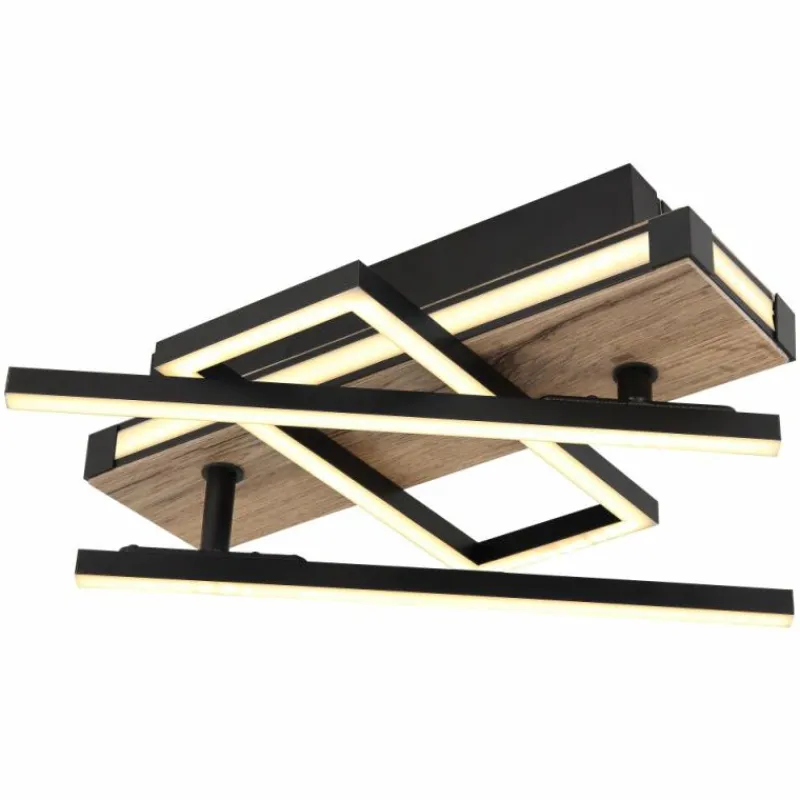 Luminaires Globo Lighting Plafonnier Globo COLLI LED Noir, 1 lumière* Éclairage Led