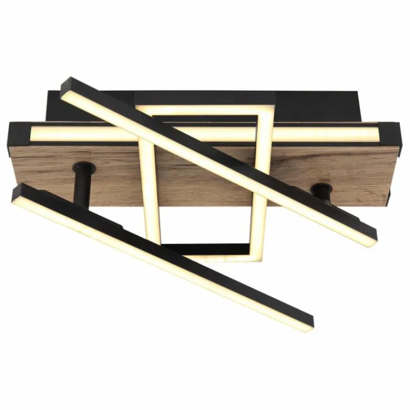 Luminaires Globo Lighting Plafonnier Globo COLLI LED Noir, 1 lumière* Éclairage Led