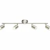 Luminaires Globo Lighting Plafonnier Globo COMORE LED Nickel mat, 4 lumières* Éclairage Led