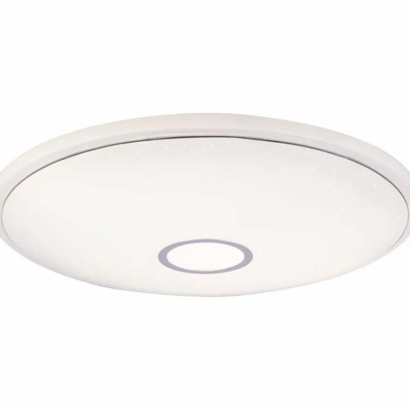 Luminaires Globo Lighting Plafonnier Globo CONNOR LED Blanc, 1 lumière, Télécommandes, Changeur de couleurs