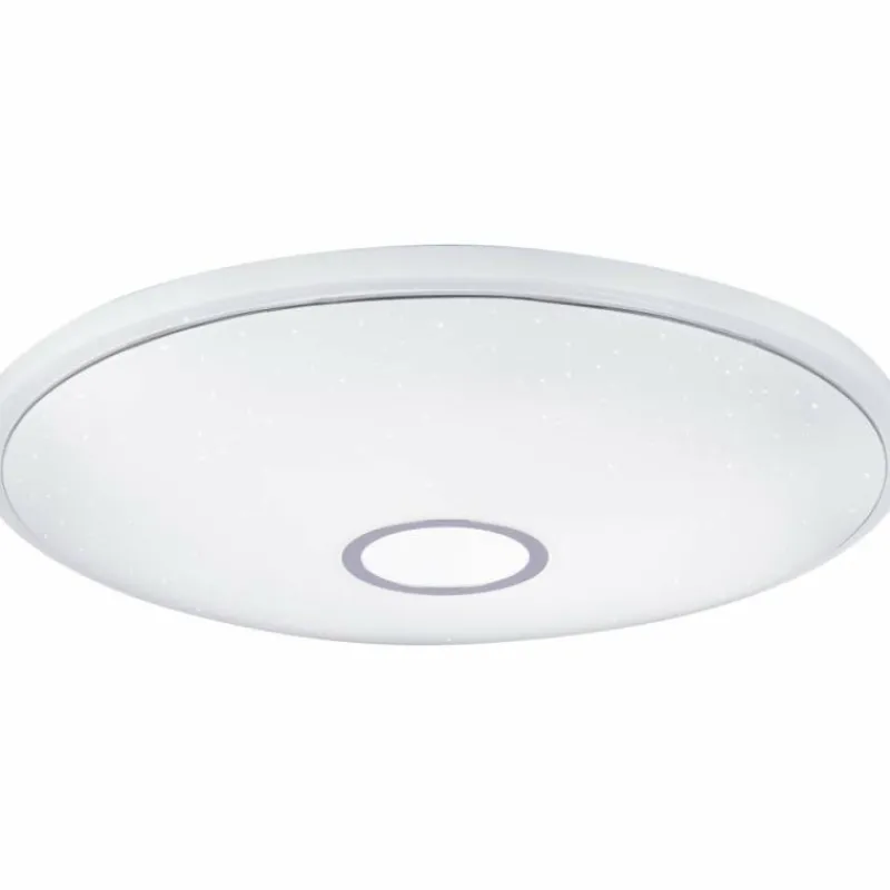 Luminaires Globo Lighting Plafonnier Globo CONNOR LED Blanc, 1 lumière, Télécommandes, Changeur de couleurs