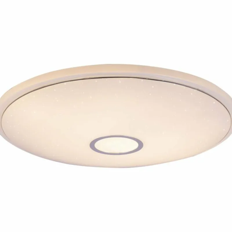 Luminaires Globo Lighting Plafonnier Globo CONNOR LED Blanc, 1 lumière, Télécommandes, Changeur de couleurs
