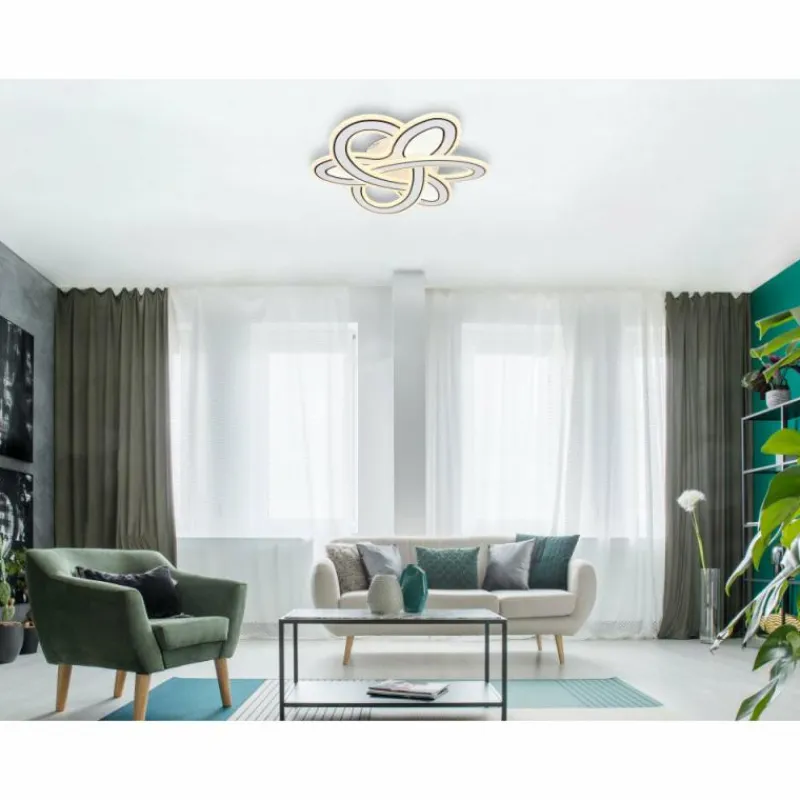 Luminaires Globo Lighting Plafonnier Globo CORREY LED Blanc, 1 lumière* Éclairage Led