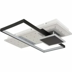 Luminaires Globo Lighting Plafonnier Globo DABBY LED Noir, Blanc, 1 lumière, Télécommandes* Éclairage Led