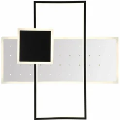 Luminaires Globo Lighting Plafonnier Globo DABBY LED Noir, Blanc, 1 lumière, Télécommandes* Éclairage Led