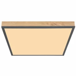 Lampes En Bois-Luminaires Globo Lighting Plafonnier Globo DORO LED Couleur bois, Noir, 1 lumière