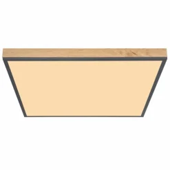 Lampes En Bois-Luminaires Globo Lighting Plafonnier Globo DORO LED Couleur bois, Noir, 1 lumière