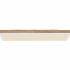 Lampes En Bois-Luminaires Globo Lighting Plafonnier Globo DORO LED Couleur bois, Blanc, 1 lumière, Télécommandes