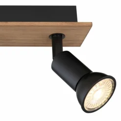 Lampes En Bois-Luminaires Globo Lighting Plafonnier Globo DREW Brun, Noir, 3 lumières