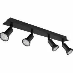 Luminaires Globo Lighting Plafonnier Globo DREW Noir, 4 lumières* Spots Et Projecteurs