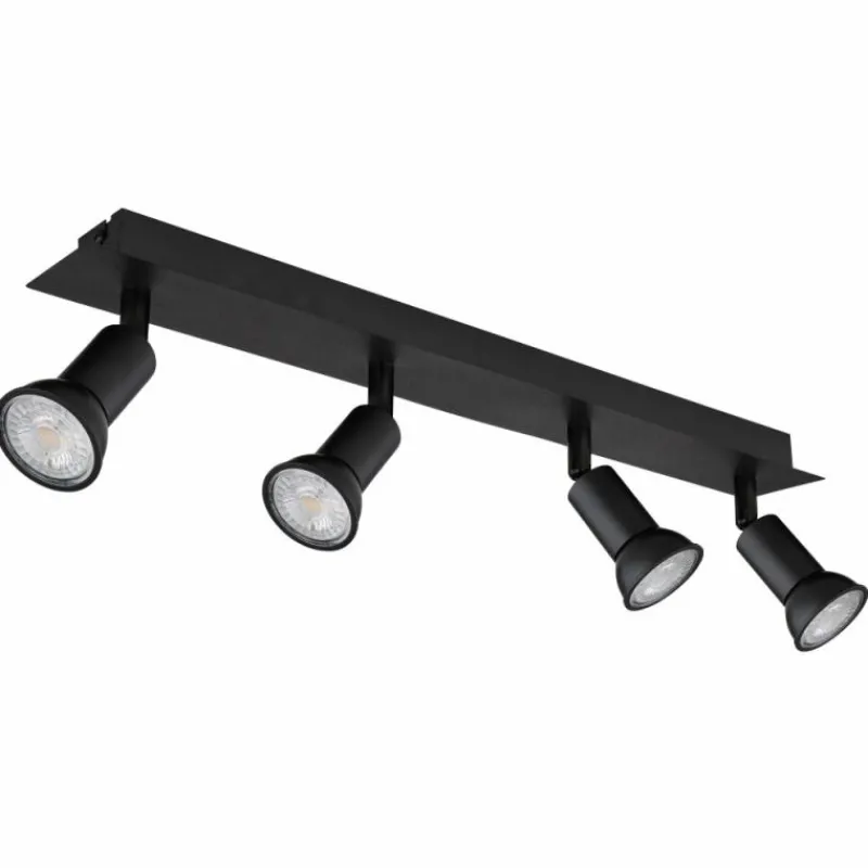 Luminaires Globo Lighting Plafonnier Globo DREW Noir, 4 lumières* Spots Et Projecteurs