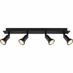 Luminaires Globo Lighting Plafonnier Globo DREW Noir, 4 lumières* Spots Et Projecteurs