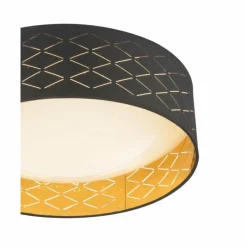 Lampes En Tissu-Luminaires Globo Lighting Plafonnier Globo DRUM LED Blanc, 1 lumière