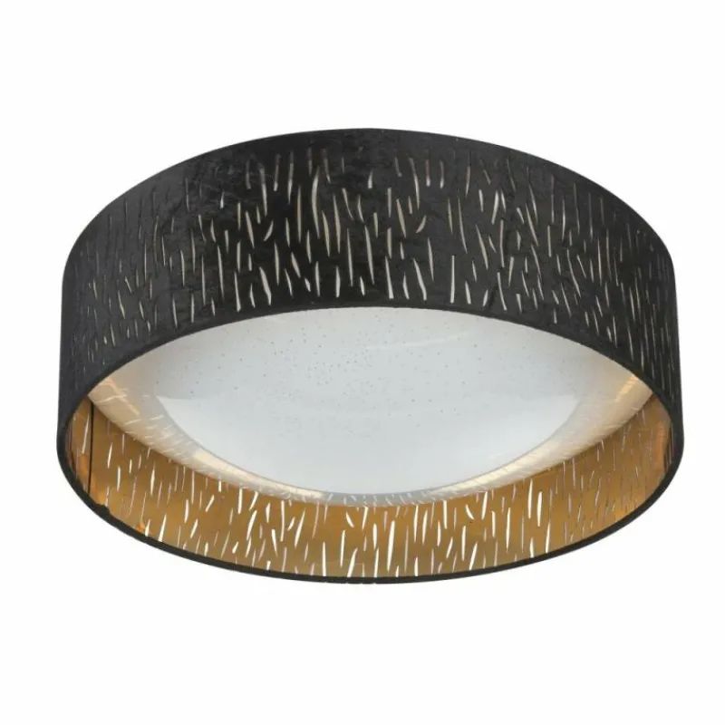 Lampes En Tissu-Luminaires Globo Lighting Plafonnier Globo DRUM LED Blanc, 1 lumière