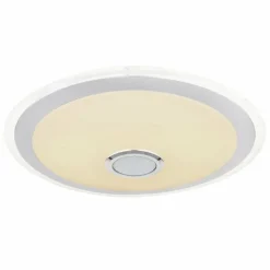 Luminaires Globo Lighting Plafonnier Globo DUNNY LED Blanc, 1 lumière, Télécommandes, Changeur de couleurs